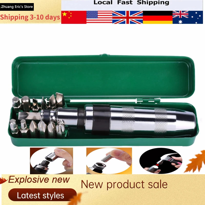 14pcs/set Impact Screwdrivers Bits Chrome Steel Reversible Hex Socket Screwdriver Bits Repair Tools With Metal Box|screwdriver bits|screwdriver kithex socket screwdriver - AliExpress
