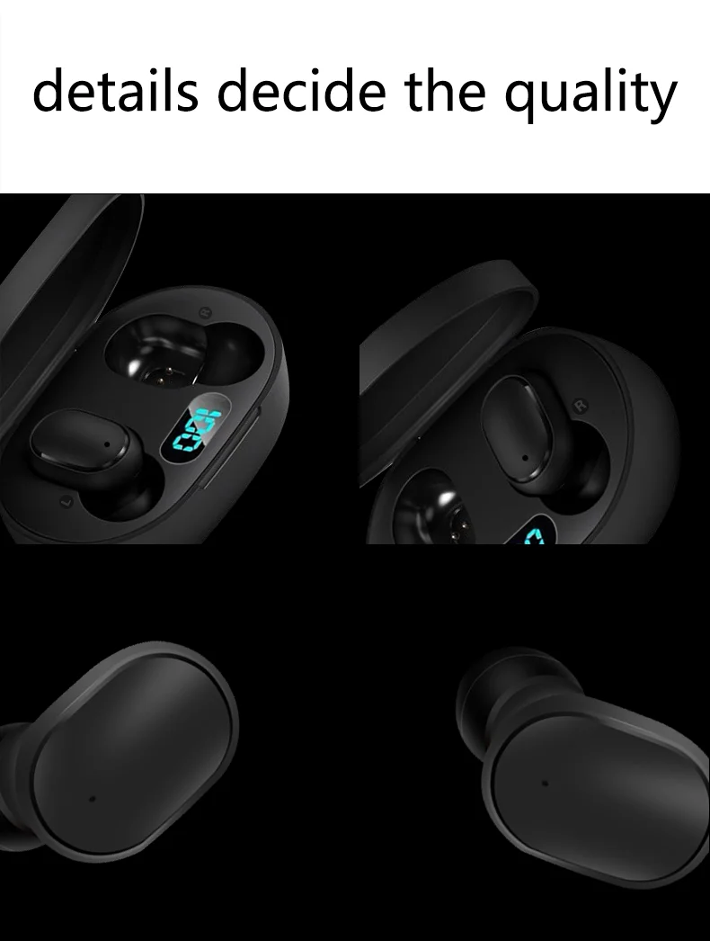 TWS Bluetooth наушники стерео бас Eeadphones беспроводные наушники Handsfree наушники AI Голосовое управление для Xiaomi Redmi Airdots