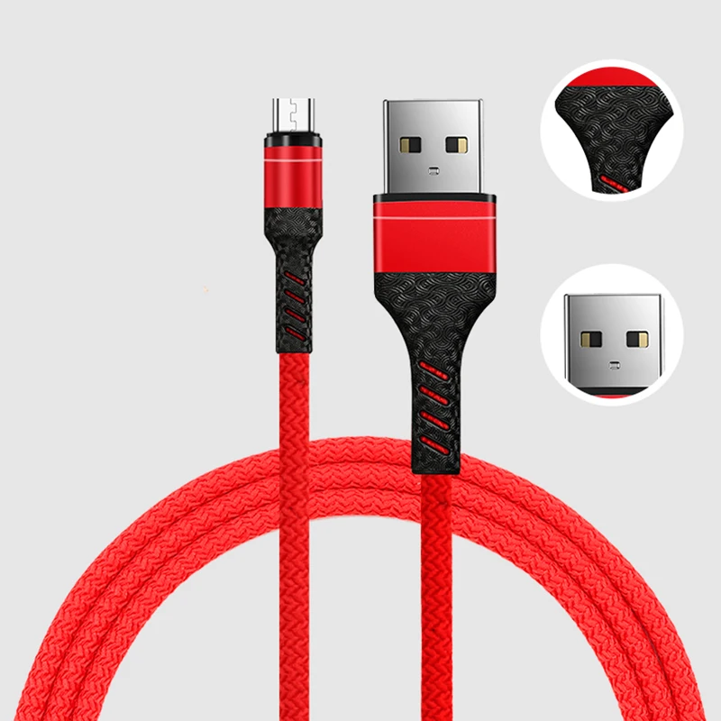 Micro USB кабель для xiaomi redmi Note 5 Pro Android мобильный телефон 1 м кабель для samsung type-C зарядное устройство поддержка передачи данных
