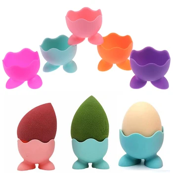 

Plastic Cosmetic Blender Sponge Case Puff Holder Powder Puff Drying Holder Egg Stand Beauty Pad Makeup Sponge Display Rack