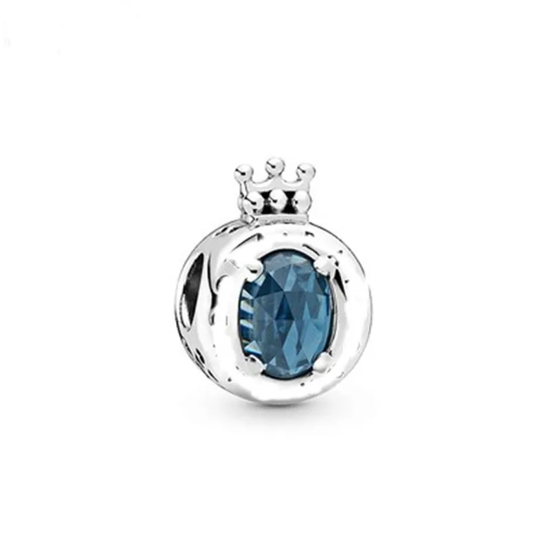 Crown BBee, 925 пробы, серебряный, модный, Сова, лиса, кристалл, корона, бусины, очаровательные, подходят для оригинальных браслетов Pandora, для женщин, сделай сам, ювелирное изделие, осень - Цвет: Crown