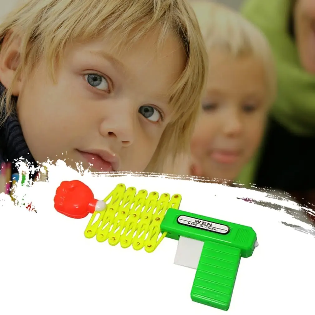 Выдвижной кулак шутер игрушечный пистолет Забавный детский пластиковечерние