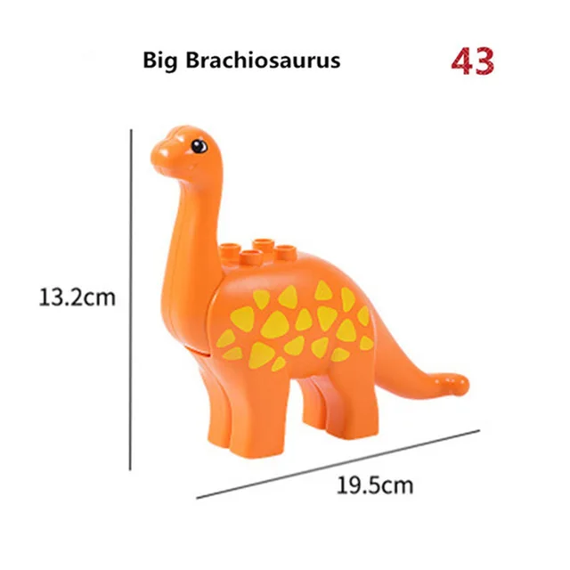 Big Size Animals Whale Crocodile seal deer Panda Enlightenment Aminal Toys For Children Kids Compatible Big Size For Kids Gifts 5