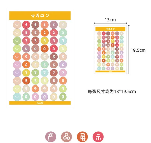 韓国かわいい数字シリーズステッカー笑顔花パンギフトバッグステッカー Diy クリエイティブ封筒シール壁ステッカー Aliexpress Mobile