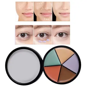 

2020 New 1Box 5 Colors Professional Concealer Palette Makeup Foundation Facial Face Cream Palettes Cosmetic Make Up Tools Kit