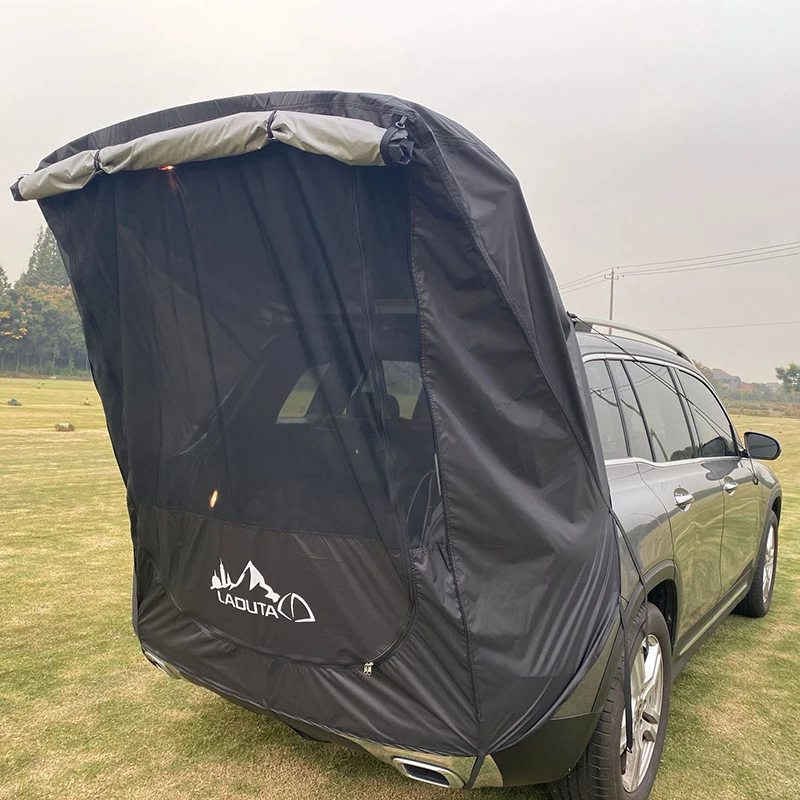 N/H Tente de hayon pour Voiture Barbecue Tente de Voyage de Voiture Tente dextension de Queue Pare-Soleil Coupe-Vent Coupe-Vent pour Visite Autonome Camping en Plein air 