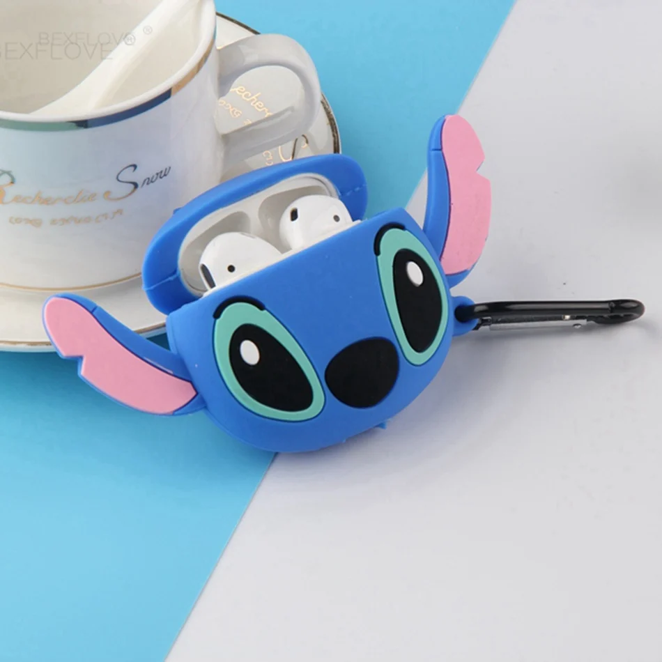 Чехол для наушников для Airpods, чехол с милым мультяшным котом и Мышкой, чехол для наушников для Apple Air pods 2 Earpods 3D Bear, аксессуары для наушников