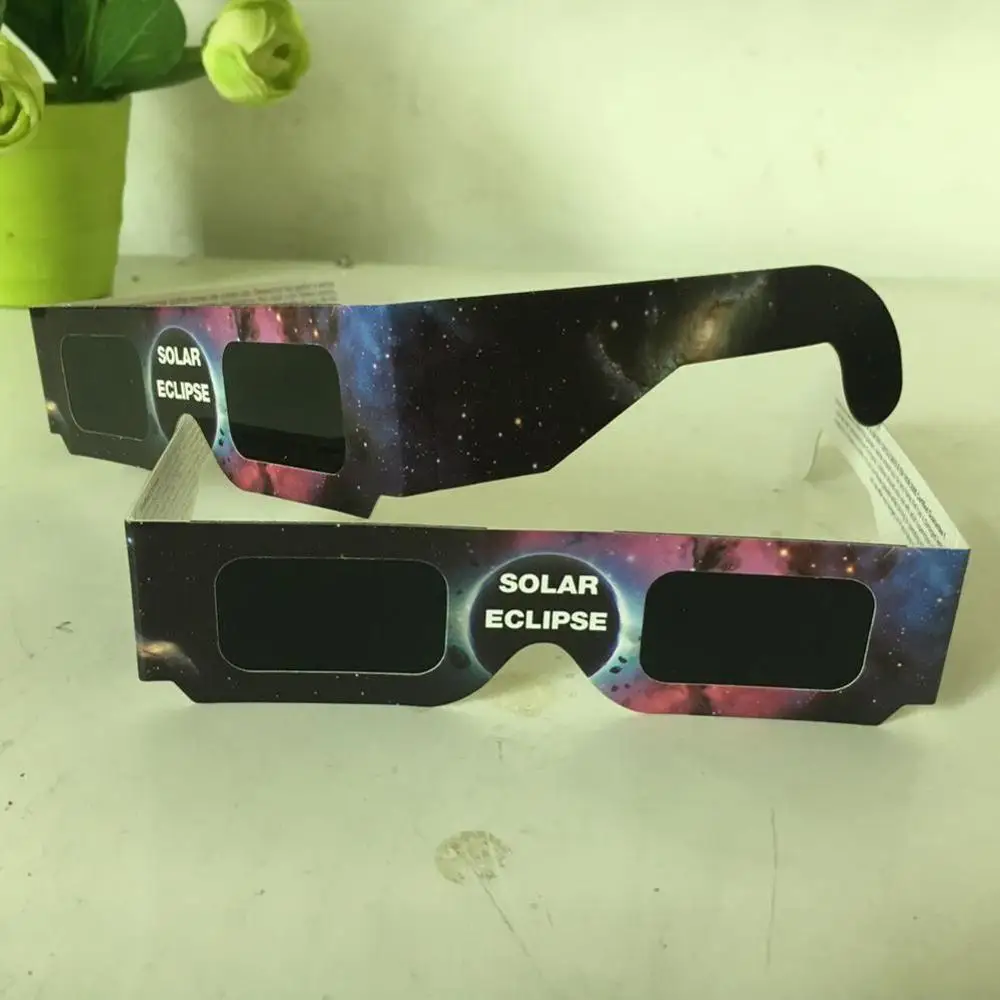 Solar Eclipse Glasses Total Solar Eclipse Glasses Paper Solar Eclipse Glasses for Viewing Frame Protect Your Eyes From