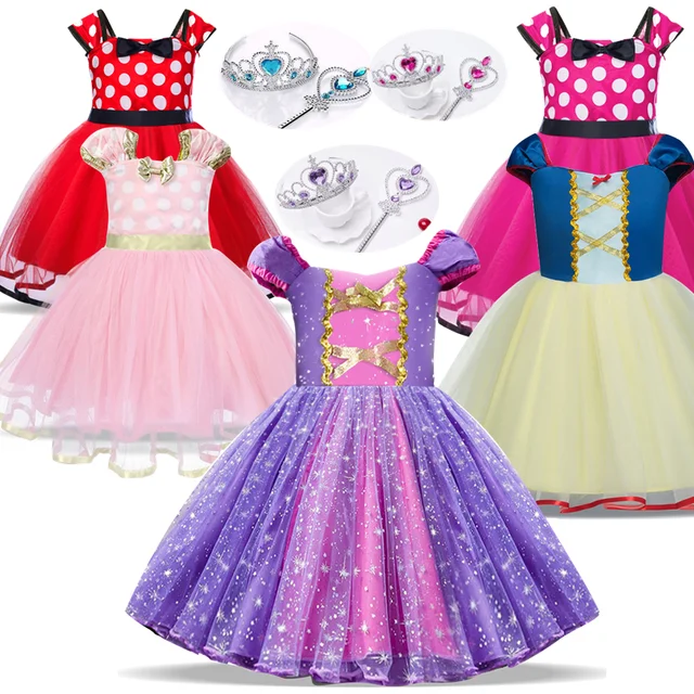 1-6 ans Kid Girl Robes Princesse Déguisement Robe de fête