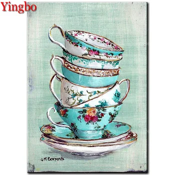 

5d art Diamond embroidery still life cup diy diamond paint all square round diamond painting loose stones,3d pictures by numbers