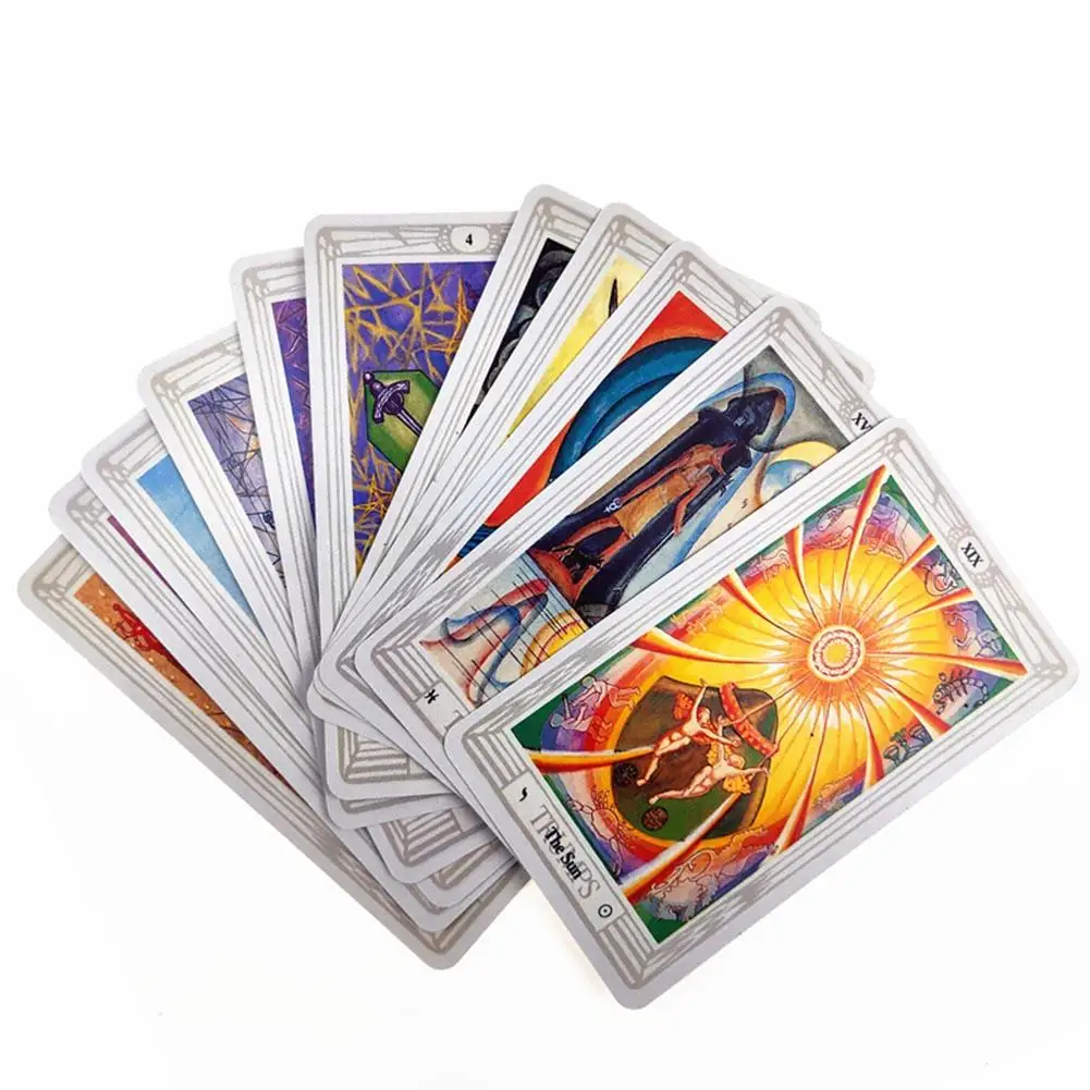 

78 Cards/sets 2019 Full English Thoth Tarot Deck Tarot Cards Factory Made High Quality Deck Board Game Cards