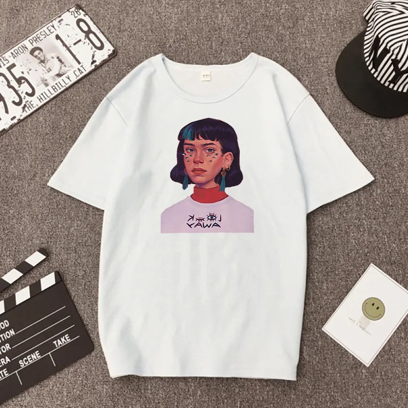 White01 Женская футболка Harajuku, рубашки, одежда, топы, Ретро стиль, Прямая поставка, одежда, короткий рукав, vegan, принт, футболка, Джерси, топ, футболка - Цвет: White01
