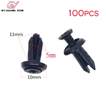 

100 PCS 5mm/6mm/8mm Car Fastener Clip Retainer Pin Rivet for GM peugeot 206 307 3008 508 207 208for citroen c3 c5 berlingo c4