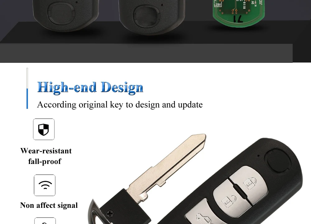 Keyforkess 5 pz SKE13D-01/02 SKE13E-01/02 originale fabbrica Smart Remote Key Fob 315/433MHz ID49 per Mazda 3 CX-5 2/3btn - H5fa99fa0fa7347748888f86860a734a5a