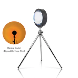 Photography RGB Selfie Sunset Lamp 180 Degree 16 Color Remote Projector Light For INS Home Decor Youtube Video Live With Tripod