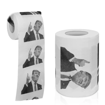 

Donald Trump Toilet Paper - Finger Pointing Set Of 2 Rolls - Novelty Political Humor Prank Funny Toilet Paper Gag