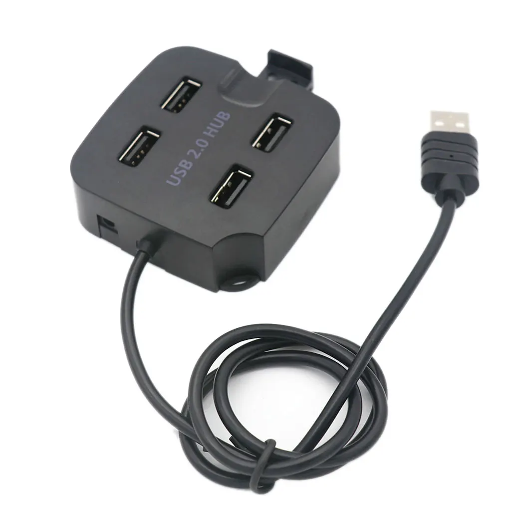 1 Drag 4 Портативный USB разветвитель адаптер ноутбук USB2.0 концентратор выдвижной держатель телефона защита от короткого замыкания разветвитель
