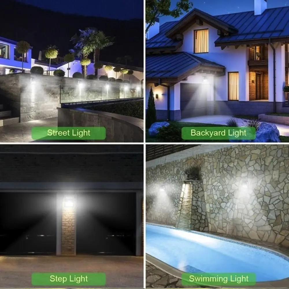 LED Solar Light 100LED Path Walkway Lights Garden Yard Wall Light Durable Motion Sensor Security Lamp Solar Lamp