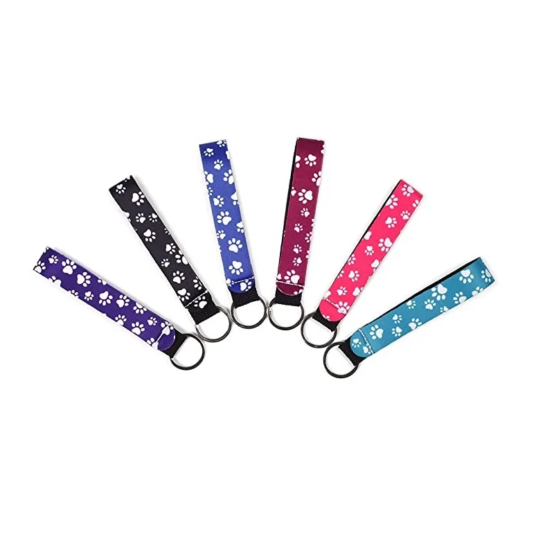 6PCS Neopren Armband Keychain zu Spiel Chapstick Halter Keychain, Hand Handgelenk Lanyard Keychain für Mädchen/Frauen – Detail 3