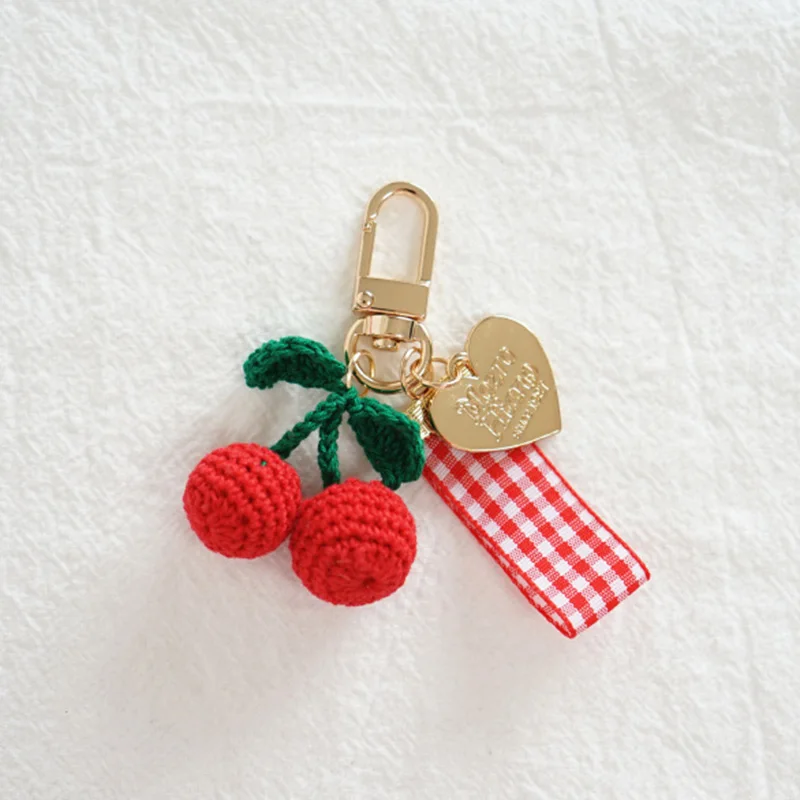 Only Key Ring Корейский милый силиконовый чехол с подвеской в виде красной вишни для Apple AirPods, зарядная коробка, bluetooth-наушники, защитный чехол для ключей - Цвет: Only Key Ring
