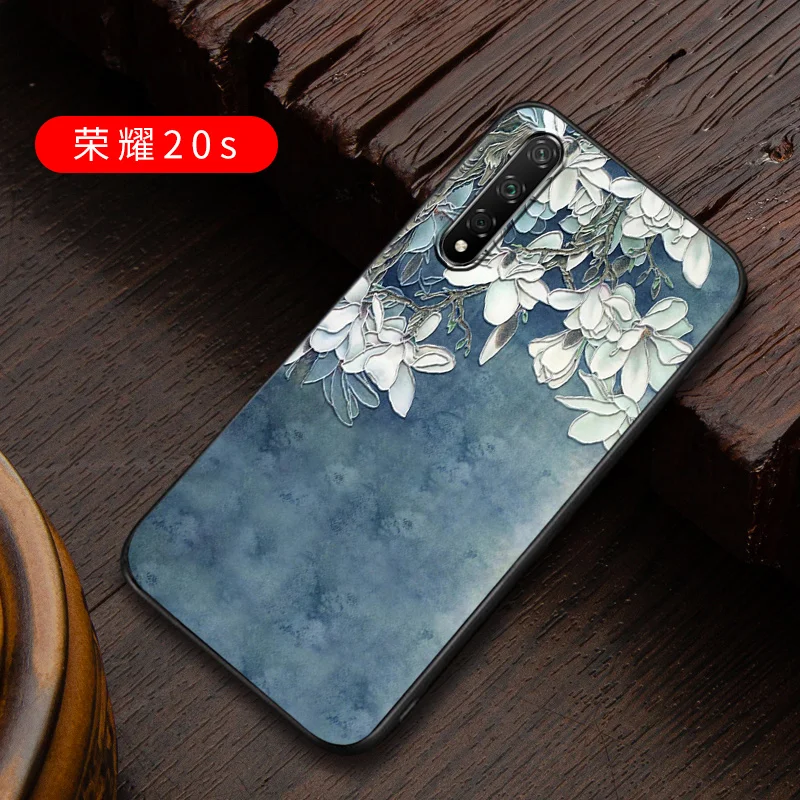 Чехол HONOR20S с тиснением в винтажном Восточно-Азиатском китайском японском стиле для huawei HONOR 20S HONOR20S Снежная гора