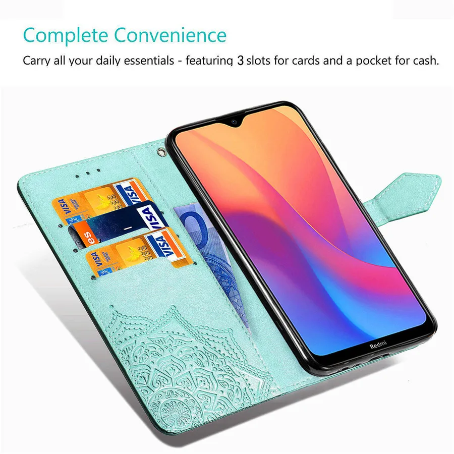 Для Xiaomi Redmi Note 8 7 6 Pro 8A 7A 6A 5A 5 Plus Чехол-книжка с бумажником для Redmi K20 Pro Go Pocophone F1 3D тисненый кожаный чехол