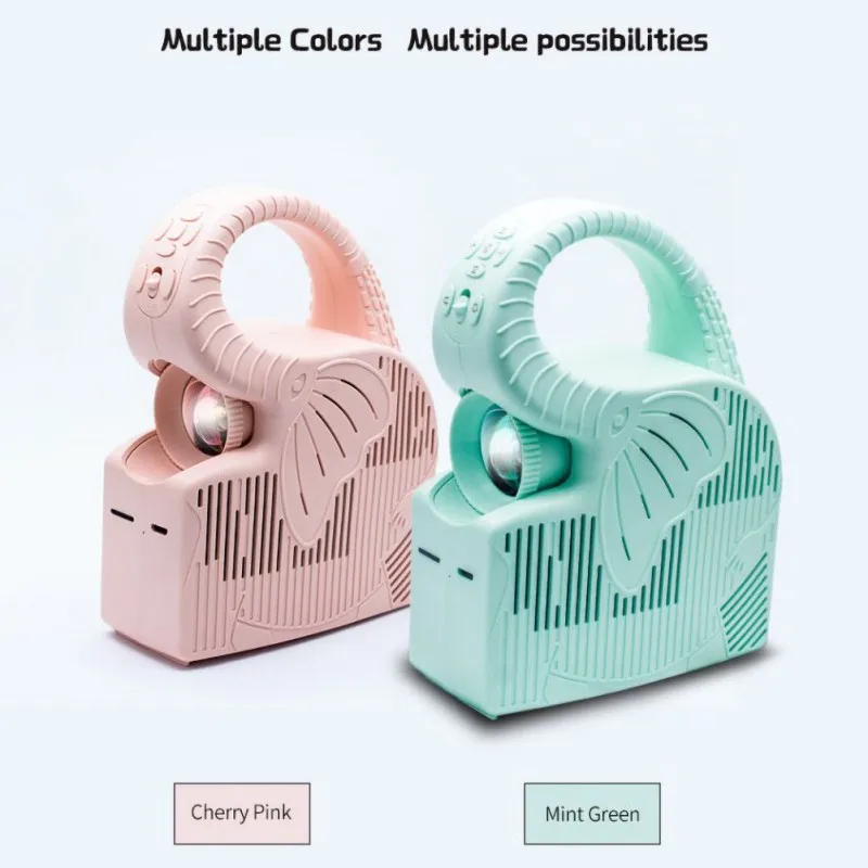 

Children Projector Elephant Handle Design 720P Handheld Home Early Childhood Education Toy for Kids Child