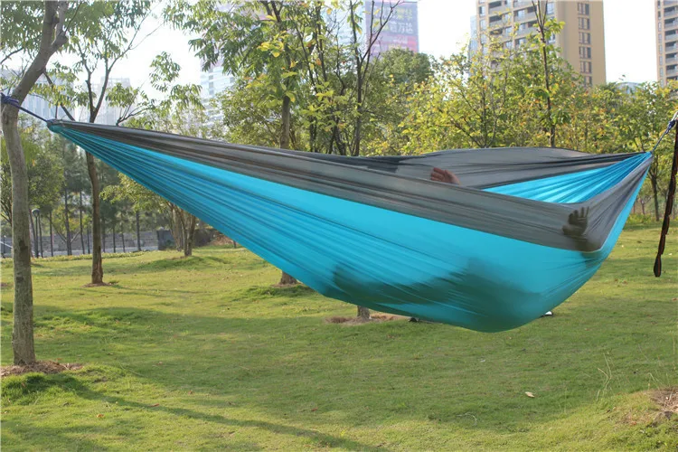 Ультра-большой 210 т парашют гамак двойной 2 человек путешествия отдых выживания дерево спальный Hamaca терраса садовая мебель Rede