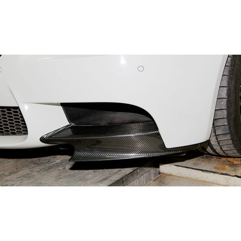 2 шт карбоновый передний бампер для губ Splitter spiler Flap Cupwings для B MW 08-12 E92 E93 M3 M-sport Bumper