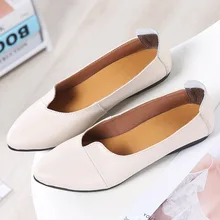 Женские балетки на плоской подошве; винтажные Нескользящие повседневные туфли с острым носком; сезон весна; J9