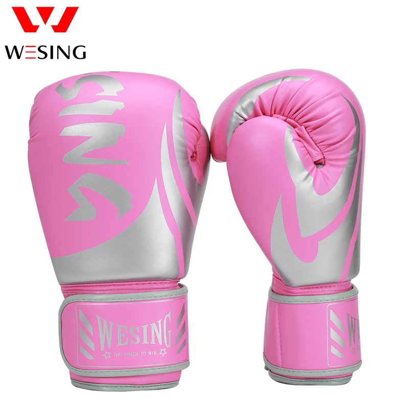 Wesing Professional boxing gloves fight MMA Gloves Martial Arts competition training mitts 2