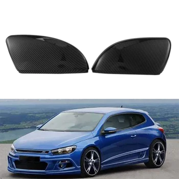 

1 Pair Carbon Fiber Rear View Mirror Cover ABS Side Mirror Covers Housing Replacement, for-VW Scirocco Passat CC Beetle
