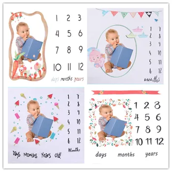 

Cute Baby Mats Infant Blanket Infant Milestone Photo Props Background Cloth Bed Room Decor Photo Accessories Giraffe Balloon