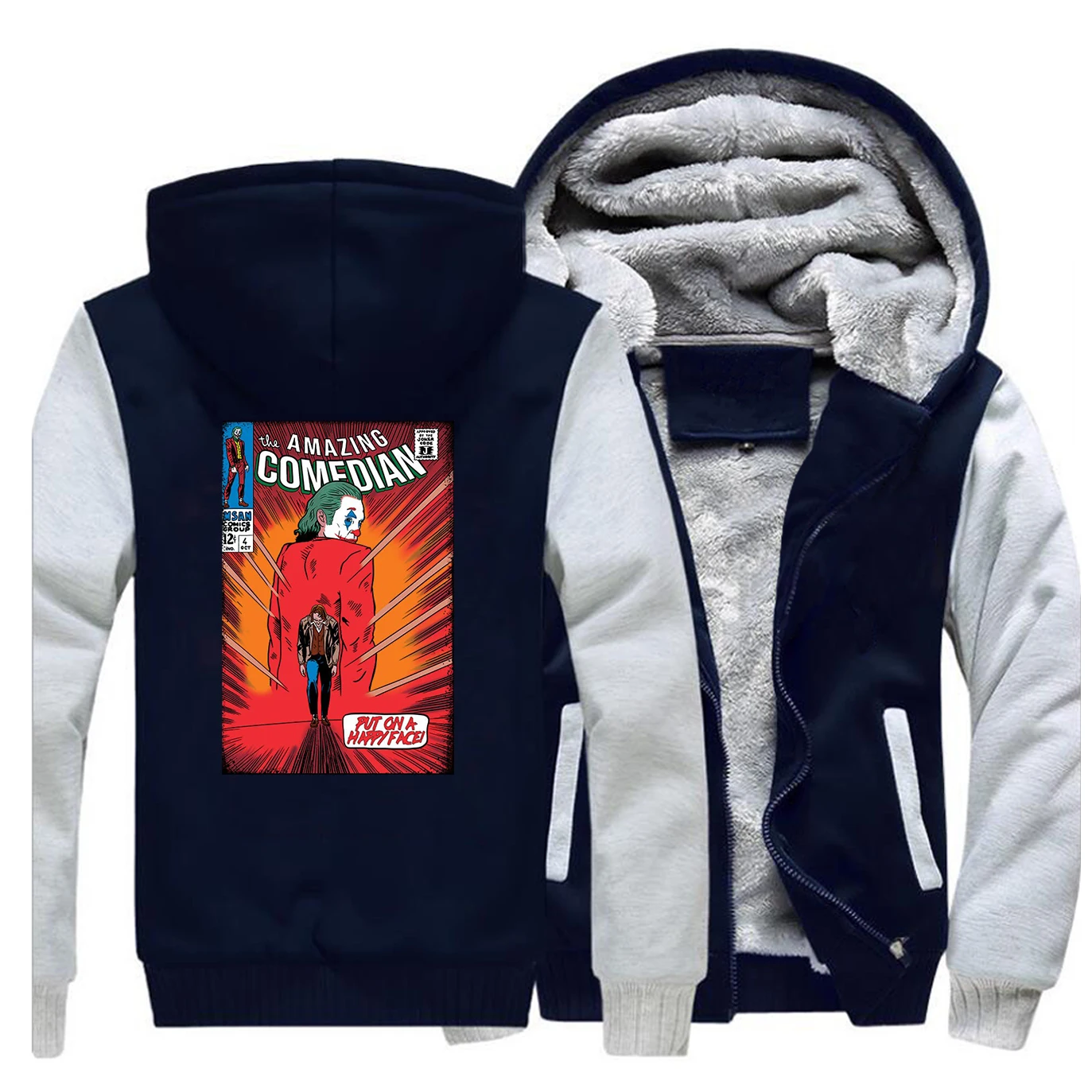 Новинка, Мужская толстовка Joker Joaquin, зимняя теплая флисовая толстовка с капюшоном, потрясающий комик, толстовка, толстое пальто, уличная одежда