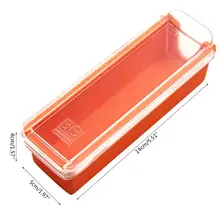 Масло сыра резак слайсер контейнер для хранения коробка силиконовый хлеб Торты Печенье кухонная посуда Кухня выпечки инструмент 72XF