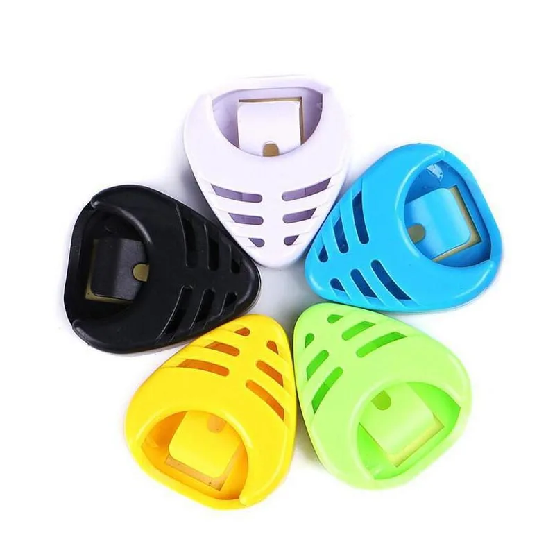 Porta Plettri Per Chitarra Con 6 Plettri Gratis - Supporto Adesivo A Molla Per Chitarra, Basso E Ukulele - Foto 2