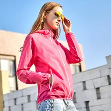 Новинка, стильное летнее Женское пальто, ветрозащитное, для пар, быстросохнущие спортивные куртки, дышащие, водонепроницаемые, для улицы, защита от солнца, одежда