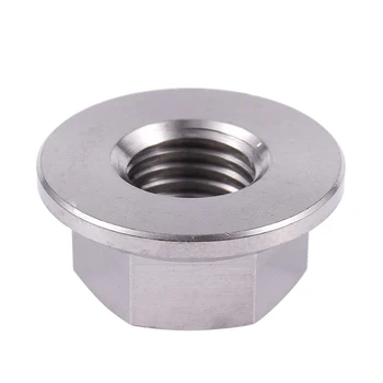 

M10 x 1.25 mm TC4 titanium Ti flanged nut for screws SCREW-fastener