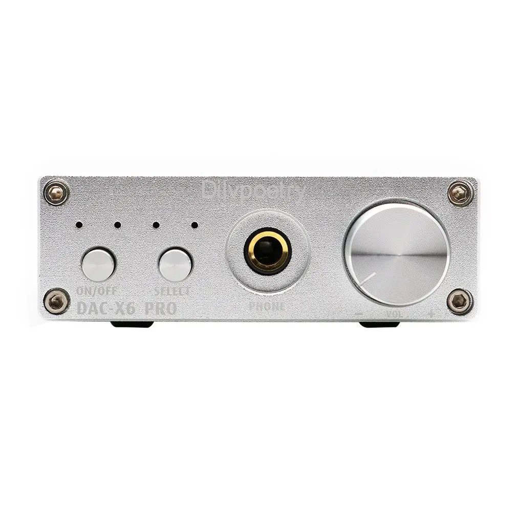 

Dilvpoetry X6 Pro DAC Decoder HiFi Headphone Amplifier Decoder 24Bit/192kHz Coaxial/Optical/USB Stereo Audio Decoder EU Plug