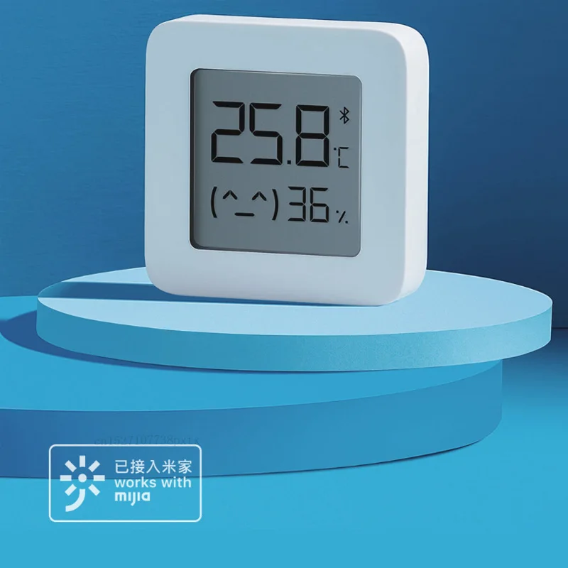 [Новейшая версия] XIAOMI Mijia Bluetooth термометр 2 беспроводной умный электрический цифровой гигрометр термометр работает с приложением Mijia