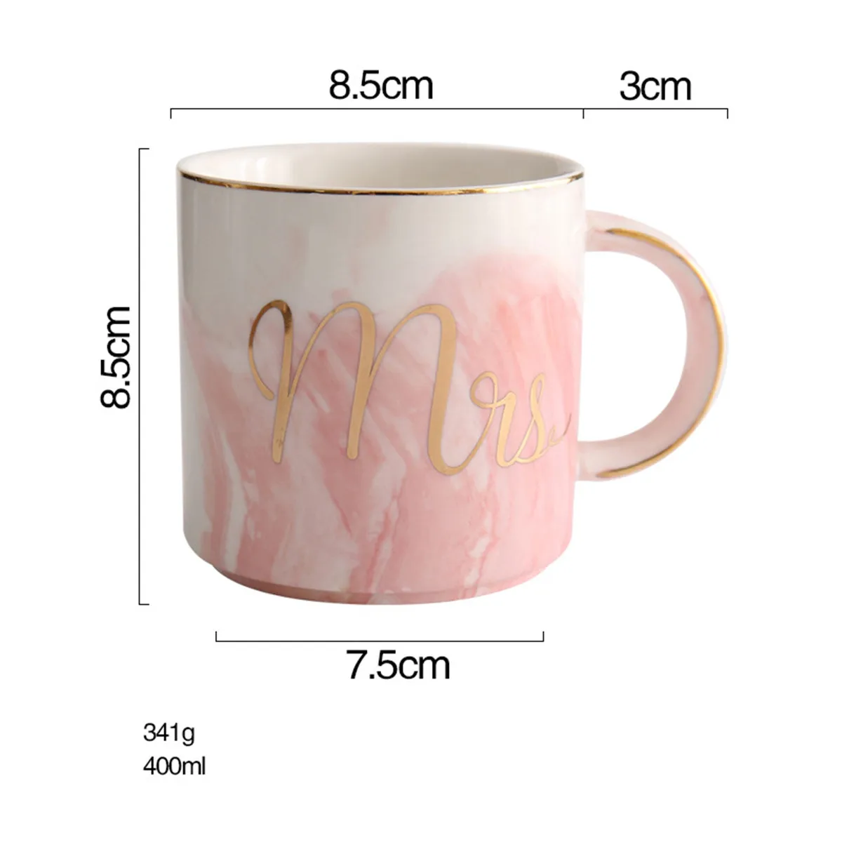 Роскошная керамическая кружка с каменным узором для водного напитка Mr Mrs Coffee Tea Milk