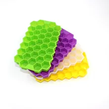 Силиконовая форма для льда, 3D форма для виски, вина, коктейля, ледяной кубик, Шестигранная форма, форма для льда, поднос для шоколада, инструмент для творчества