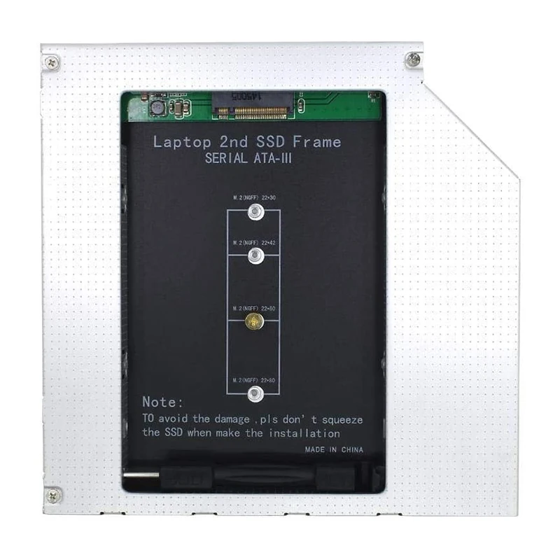 NGFF M.2 M2 2Nd HDD Caddy 12 7 мм SATA 3 Optibay жесткий диск корпус адаптер DVD ROM 2 5 SSD чехол для