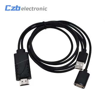 

MHL to HDMI Adapter Micro USB to HDMI 1080P HD TV Cable Adapters for Samsung S3 S4 S5 note2 3 4 Android Phone