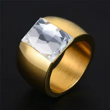 Золотые циркониевые кольца из нержавеющей стали для женщин, ювелирные изделия, серебряное кольцо для мужчин, Винтажное кольцо с фиолетовыми кристаллами, женские свадебные кольца с черным камнем
