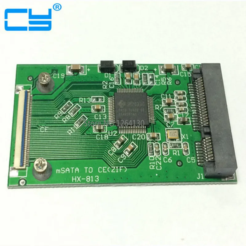 Адаптер mSATA в CE ZIF mini SATA на 40pin 50 мм Mini PCI-E PCI E Express 1 8 дюйма SSD HDD конвертер для