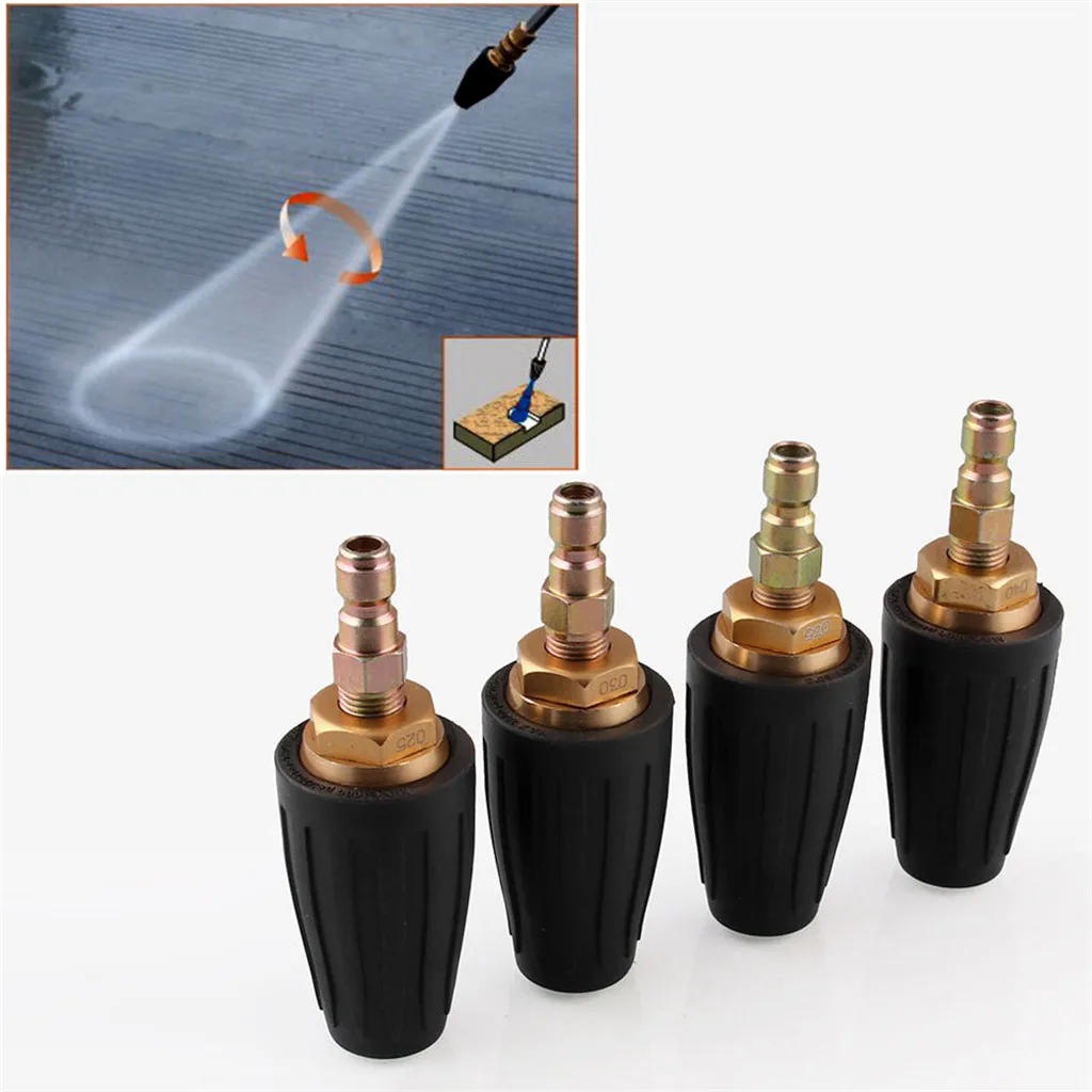 

High Pressure Washer Rotating Turbo Nozzle Spray Tip 2.5-5 GPM 3600PSI For Pressure Washers Petrol and Diesel Pressure Washers