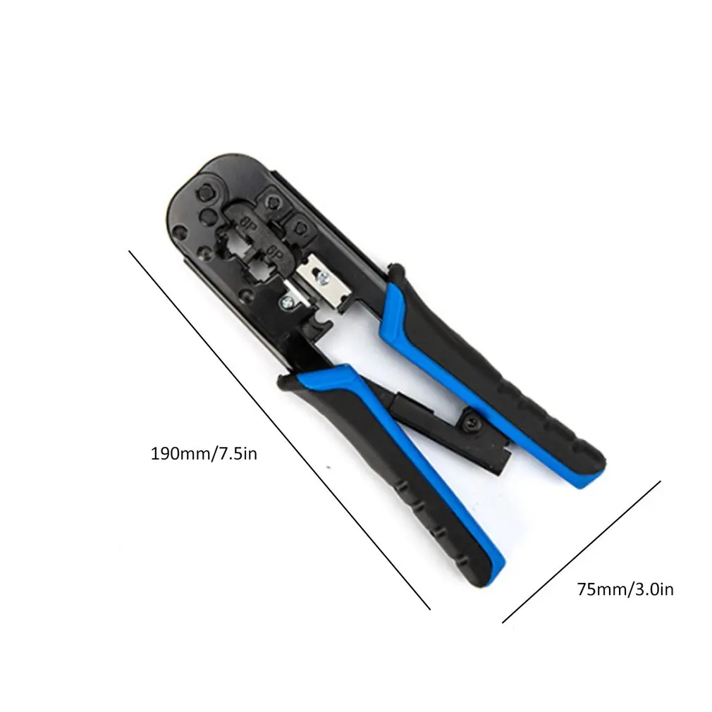 RJ45 Crimper Tool RJ11 Cat5e Cat6 Cable Crimping Tool Network Pliers Tool 8P/6P Multi-function Cable Pliers Peeling Shear