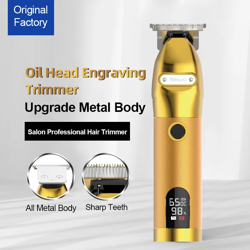 

Professional Hair Clipper for Men Electric Hair Trimmer Barber Hair Cutting Machine USB Rechargeable Baldheaded Beard Trimmer