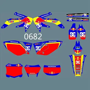

for HONDA CRF450X 2005-2014 New Full Graphics Decals Stickers Custom Number Name Glossy Bright Stickers Waterproof
